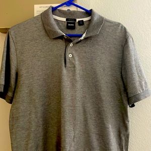 Grey hugo boss two button shirt